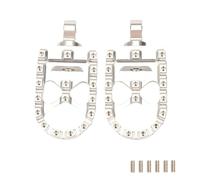 DIQXLGS Reposapiés Moto Anchos Gruesos Pedales Palanca Para Harley Para Sportster XL 883 1200 Para Dyna Para Street Para Custom(Plateado)