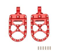 DIQXLGS Reposapiés Moto Anchos Gruesos Pedales Palanca Para Harley Para Sportster XL 883 1200 Para Dyna Para Street Para Custom(ROJO)