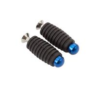 DIQXLGS Reposapiés Moto CNC 6mm Reposapiés Puntas De Apoyo Pedal Para Yamaha YZF R1 R15 R6 R25 R3 MT03 MT09 MT07 FZ07(Azul)