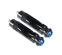 DIQXLGS Reposapiés Moto M8 8mm Antideslizante Eficiente Patas Traseras Apoyapiés Motocicleta Traseros Roscado Pedales(Black-Blue)