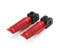 DIQXLGS Reposapiés Pedales De Aluminio Para Motocicleta Delanteros Para YAMAHA MT-07 MT07 Para Tracer MT-09 Para Niken XSR700 XJ6 FJR1300 FZ6(ROJO)