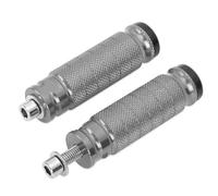 DIQXLGS Reposapiés trasero moto Universal M8 8mm CNC Pedal trasero Estribos(Titanio)