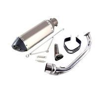 DIQXLGS Silenciador De Escape De Acero Inoxidable Para Motocicletas Y Scooters Para GY6 125 150CC 157QMJ 157QMJ Accesorios De Modificación.(Style C)