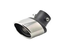 DIQXLGS Silenciador De Escape De Coche, Garganta De Cola Para Asiento Para Ibiza, Tubo De Escape De Coche De Acero Inoxidable De 63 Mm(Doblado)