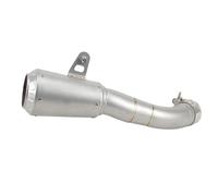 DIQXLGS Silenciador De Escape Para Motocicleta Compatible Con Para YZF R3 R25 MT03 MT25 2015 2016 2017 Accesorios De Modificación(Plata)