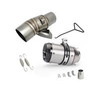DIQXLGS Silenciador De Escape Para Motocicleta Para XADV 750 Conector De Tubo Central De 51 Mm Accesorios Modificados De Acero Inoxidable(Estilo B)