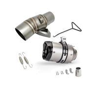 DIQXLGS Silenciador De Escape Para Motocicleta Para XADV 750 Conector De Tubo Central De 51 Mm Accesorios Modificados De Acero Inoxidable(Style C)