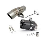 DIQXLGS Silenciador De Escape Para Motocicleta Para XADV 750 Conector De Tubo Central De 51 Mm Accesorios Modificados De Acero Inoxidable(Style E)