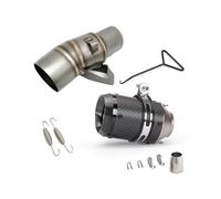 DIQXLGS Silenciador De Escape Para Motocicleta Para XADV 750 Conector De Tubo Central De 51 Mm Accesorios Modificados De Acero Inoxidable(Style D)