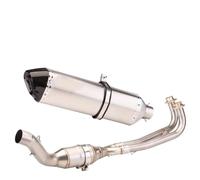 DIQXLGS Silenciador De Escape Para Motocicleta Sistema Completo Modificado Tubo Delantero Deslizante Para TMAX530 Para TMAX 560 Para TMAX 530 2017-2020(Style C)