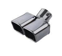DIQXLGS Silenciador De Tubo De Escape De Gran Diámetro Para Great Wall Haval Y DARGO Decoración De Garganta De Escape Tubos De Escape(NEGRO,boca cuadrada)