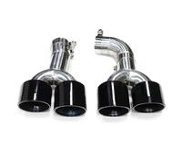 DIQXLGS Silenciador Redondo De Acero Inoxidable Para G01 X3 G02 X4 X3M X4M 2018 2019 2020 2021 2022 Puntas De Escape Mejoradas(Negro A)