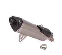 DIQXLGS Sistema De Escape Completo Para Motocicleta Para B&MW C400 C400X C400GT 2018-2020 Silenciador De Fibra De Carbono Con Tubo De Enlace Central(Estilo B)