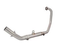 DIQXLGS Sistema Escape Para Motocicleta Para CFMoto NK250 250SR NK300 300SR Con Conexión Tubo Enlace Delantero Acero Inoxidable Modificado De 51 Mm(Estilo A)