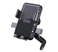 DIQXLGS Soporte De Teléfono Moto Manillar Soporte Bicicleta Exterior Pinza Montaje con Paraguas Accesorios Ciclismo(Mirror)