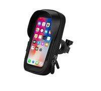 DIQXLGS Soporte De Teléfono para Cuadro Delantero Bicicleta Y Moto Impermeable Rotación 360° Navegación Universal Fácil(Negro)