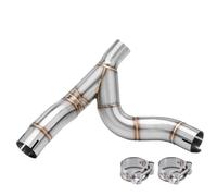 DIQXLGS Tubo De Conexión Intermedio Modificado De Acero Inoxidable Para Ducati Para Desert X 950 2022 2023 2024(Plata)