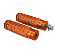 DIQXLGS Un Par Reposapiés Traseros Aluminio Para Moto Estribos Pedales Para Yamaha M8 Modificado Accesorios Moto(Naranja)