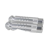DIQXLGS Universal Para Moto Antideslizante Eficaz Rearset Reposapiés Pedales Traseros Roscado Set Trasero (Plata)