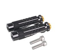 DIQXLGS Universal Para Moto Antideslizante Eficaz Rearset Reposapiés Pedales Traseros Roscado Set Trasero (Black-Gold)