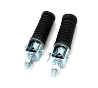 DIQXLGS Universal Plegable Moto Trasero Pasajero Reposapiés Pedales Descansos 10mm Rosca 1Par Para ATV Para UTV Motocicleta