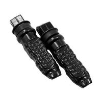 DIQXLGS Universales Estriberas Pasajero Trasero Motocicleta Aluminio Pedales Reposapiés Scooter Estribera Motocicleta Modificación De Pedal(NEGRO)