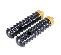 DIQXLGS Universales Para Moto Delanteros Traseros Reposapiés Palanca Cambios Efficient Antideslizante Roscado Juegos De Pedales Traseros 8MM(Black-Gold)
