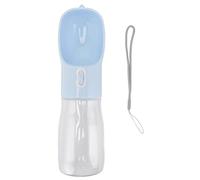 DIRBAK Botella de Agua portátil para Perros, Cuenco de Viaje a Prueba de Fugas con cordón para Senderismo y Exteriores, 400 ml (Blue)