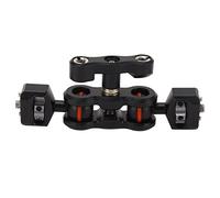 DIRBAK Brazo mágico con Cabezal de Doble Bola, rotación de 180 Grados, Brazo articulado Ajustable, Adaptador de Montaje para cámara DSLR, Equipo de aleación de Aluminio, Tornillo de