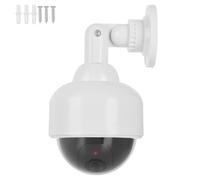 DIRBAK Cámara Falsa, cámara de Seguridad simulada Realista con luz roja Intermitente para Negocios domésticos en Interiores y Exteriores, Material ABS, Carcasa de Negra