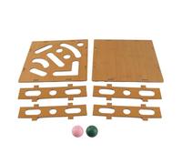 DIRBAK Cat Interactivo Box de Juguete Toall Fishysing Toard Composite Maze Box Juguete con Bell Ball para Gatos Interiores Material Seguro 11.02x11.02in