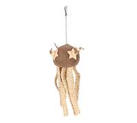 DIRBAK Chips de cáscara de Coco, Patatas Fritas para pájaros seguras para Masticar Loros, Decoraciones Colgantes para jaulas de pájaros, Hechas de cáscaras de Coco, cáscaras de maíz y