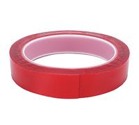 DIRBAK Cinta adhesiva de doble cara, cinta adhesiva extraíble sin costuras para póster fotográfico de pared, color rojo (Juramento* tío)