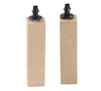 DIRBAK Difusor de Piedra de Burbujas de Aire de Madera, Burbujas Finas y Uniformes para peceras de Acuario |Oxigenación de Agua Dulce Marina, Juego de 2 Piezas, tamaños pequeños y Grandes (L)