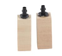 DIRBAK Difusor de Piedra de Burbujas de Aire de Madera, Burbujas Finas y Uniformes para peceras de Acuario |Oxigenación de Agua Dulce Marina, Juego de 2 Piezas, tamaños pequeños y Grandes (S)
