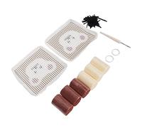 DIRBAK Latch Hook Kit Lovely Bear Cup Coaster DIY Set for Handcraft Home Decoration