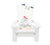 DIRBAK Mini sillas de Playa Adornos a Mano Pino Madera de Pino Vintage decoración del hogar Tema Marino decoración de mar rústico para la Sala de Estar de baño Estante de Escritorio de