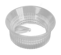DIRBAK Moka Pot Dosing Funnel, Anti Spill Coffee Powder Distributor Tool with Secure Fit Design, Dosing Ring for Single and Dual Valve Moka Pots, Home and Office Use. (Transparent 6-person 300ml)