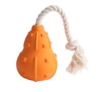 DIRBAK Mordedor masticable de Goma Resistente para Mascotas, Divertido e Interactivo para Perros y Gatos, con Cuerda de algodón, para Jugar en Interiores y Exteriores