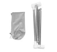 DIRBAK Portable Travel Garment Clothes Drying Rack, Stainless Steel Foldable Clothes Rack, Compact and Lightweight for Travel, Camping, Laundry, Drying, RV, Indoor, Outdoor (White)