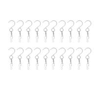 DIRBAK Wind Spinner S Hook Clips Stainless Steel Dual Clip Hangers for Plants 20pcs 360 Degree Rotation (Silver)