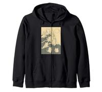 Dire Wolf Great Wave Kawaii Anime Pet Dire Wolf Arte japonés Sudadera con Capucha