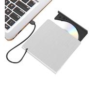 Dirección de disco externo: escritor de lector de discos USB de alta velocidad, computadoras portátiles de unidad externa portátiles de escritorio, reproductor de transmisión de discos de computadora,
