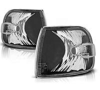 Dirección frontal compatible con Volkswagen T4 1996 1997 1998 1999 2000 2001 2002 2003 Bus GV-520 Luz de señal de giro, 1 par de luces de intermitencia, color negro