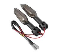 Dirección Luces Luz Intermitente para Motocicleta Lámpara Indicadora Delantera Y Trasera para FZ 150I FZ 16 FZ6R FZ-25 FZ-03 FZ-07 FZ-09 FZ-10 Lámpara De Posición(Fumar,2 Piezas)