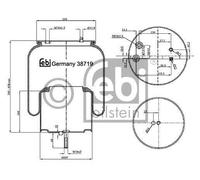 FEBI BILSTEIN Fuelle, suspensiÃ³n neumÃ¡tica (Ref: 38719)