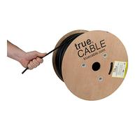 Direct entierro CAT6, apantallado (FTP), Impermeable al Aire Libre Nominal cmx, sólido de Cobre Desnudo Bulk Ethernet Cable, 550 MHz, ETL Disponible, truecable