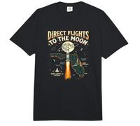 Direct Flights to The Moon Florida Space Coast Retro Comfort Colors Adult Heavyweight T-Shirt
