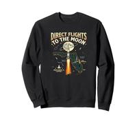 Direct Flights to The Moon Florida Space Coast Retro Sudadera