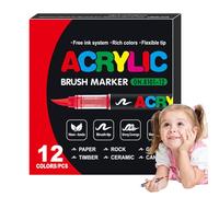 Direct Liquid Soft Head Marker - Punta Paint Pens, Artist Design Markers | Smooth Flow Ink Markers, Quick Dry Coloring Brushes, For Calligraphy Projects, Doodle Art and Illustration Work